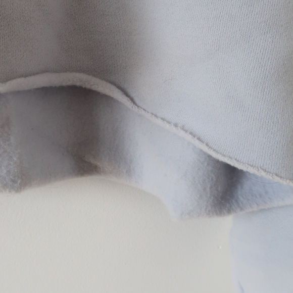 Aritzia Light Blue Cropped Sweatshirt - Picture 4 of 6